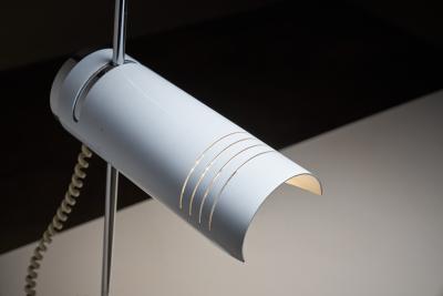 White Metal Directional Table Lamp attributed 1970s