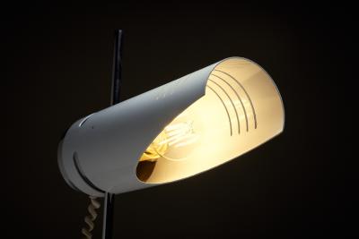 White Metal Directional Table Lamp attributed 1970s