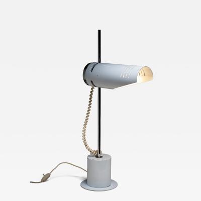 White Metal Directional Table Lamp attributed 1970s