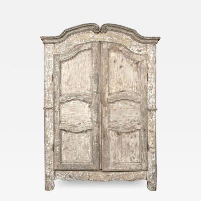 White Painted French Rococo Wardrobe