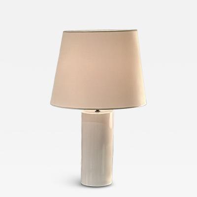 White Porcelain Lamp France c 1970 80 signed AAA