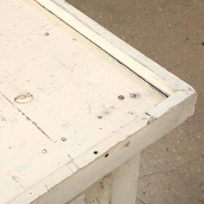 White Tray Top Console