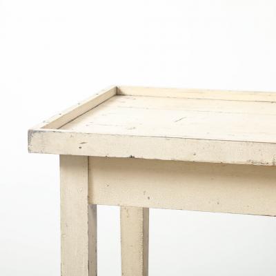 White Tray Top Console