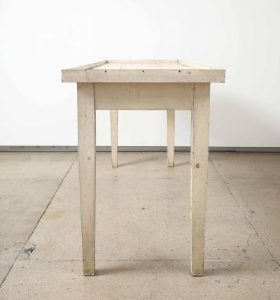 White Tray Top Console