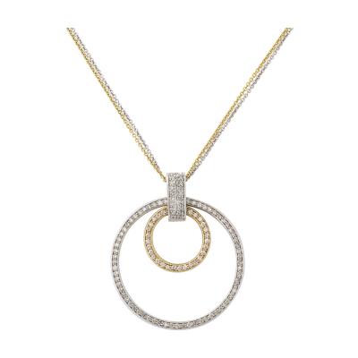 White and Yellow Gold Diamond Necklace