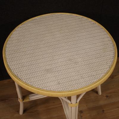 Wicker garden coffee table from the 80s