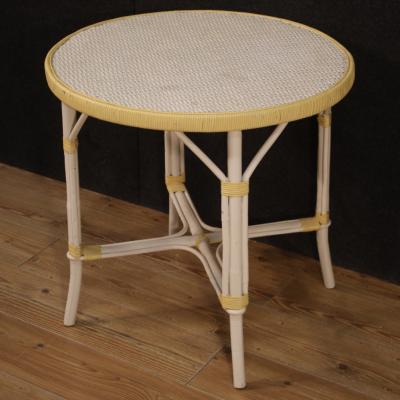 Wicker garden coffee table from the 80s
