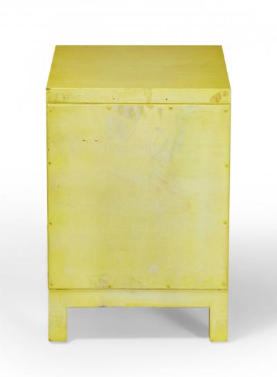 Widdicomb Modern American Mid Century Three Drawer Beige Painted Wooden Nightsta
