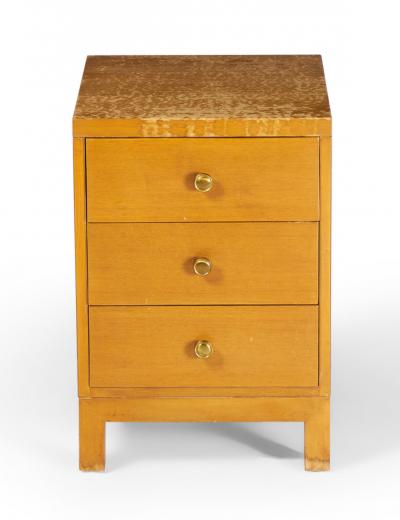 Widdicomb Modern American Mid Century Three Drawer Walnut Nightstand