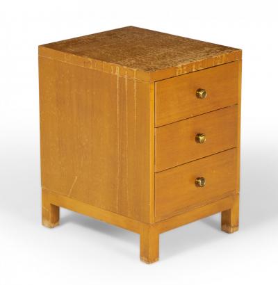 Widdicomb Modern American Mid Century Three Drawer Walnut Nightstand