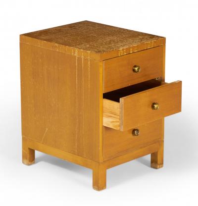 Widdicomb Modern American Mid Century Three Drawer Walnut Nightstand