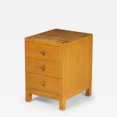 Widdicomb Modern American Mid Century Three Drawer Walnut Nightstand