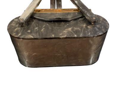 Wilardy PEARLIZED GREY LUCITE COMPACT HANDBAG BY WILARDY