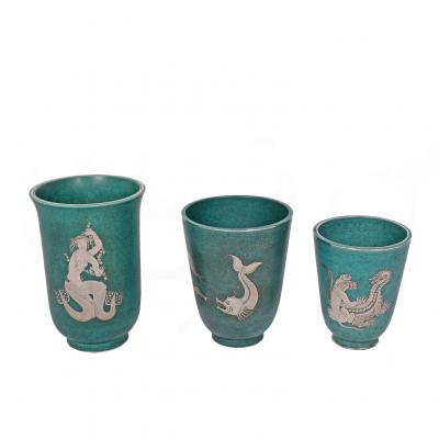 Wilhelm K ge Argenta Large Vase Wilhelm K ge for Gustavsberg