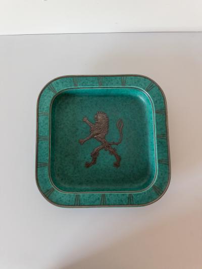 Wilhelm K ge Argenta plate by Wilhelm K ge for Gustavsberg Sweden 1940s