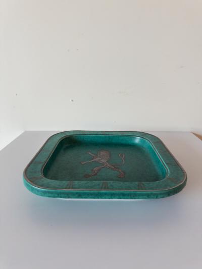 Wilhelm K ge Argenta plate by Wilhelm K ge for Gustavsberg Sweden 1940s