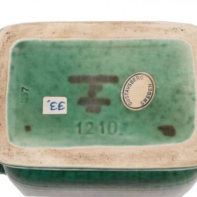 Wilhelm K ge Stoneware Argenta Vase by Wilhelm Kage