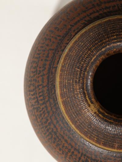 Wilhelm K ge Unique Farsta Vase by Wilhlem K ge