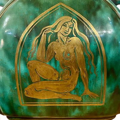 Wilhelm K ge WILHELM K GE 1928 stoneware urn for Gustavsberg 