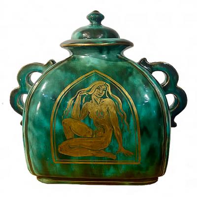 Wilhelm K ge WILHELM K GE 1928 stoneware urn for Gustavsberg 