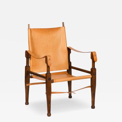 Wilhelm Kienzle Leather Safari Chair after Wilhelm Kienzle