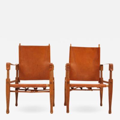 Wilhelm Kienzle Rare pair of Wilhelm Kienzle Safari chairs