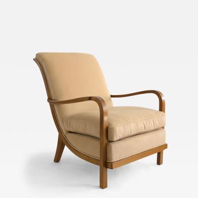 Wilhelm Knoll SWEDISH ART DECO LOUNGE CHAIR BY WILHELM KNOLL MALMO 1933