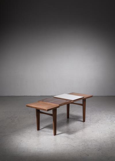 Wilhelm Renz Wilhelm Renz coffee table with pull out shelves Germany 1960s