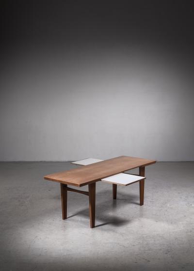 Wilhelm Renz Wilhelm Renz coffee table with pull out shelves Germany 1960s