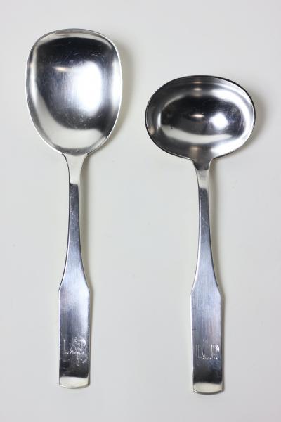 Wilhelm Wagenfeld German Silver Set by V H Pott Designed by Wilhelm Wagenfeld Bauhaus