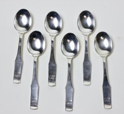 Wilhelm Wagenfeld German Silver Set by V H Pott Designed by Wilhelm Wagenfeld Bauhaus