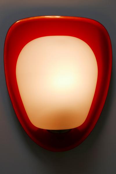 Wilhelm Wagenfeld Mid Century Modern Sconce Shell by Wilhelm Wagenfeld for Peill Putzler 1950s