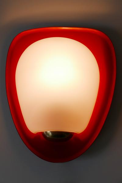 Wilhelm Wagenfeld Mid Century Modern Sconce Shell by Wilhelm Wagenfeld for Peill Putzler 1950s
