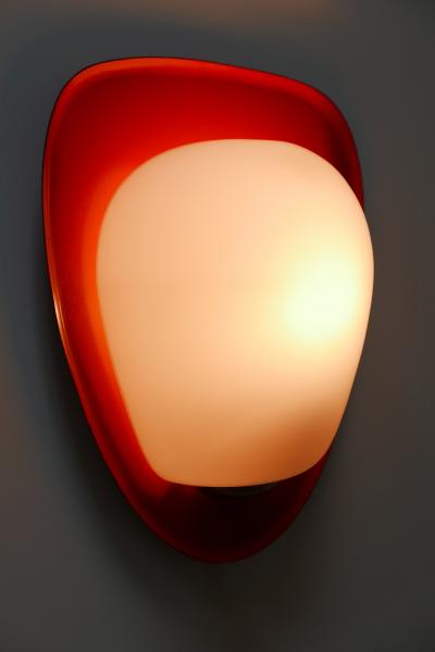 Wilhelm Wagenfeld Mid Century Modern Sconce Shell by Wilhelm Wagenfeld for Peill Putzler 1950s