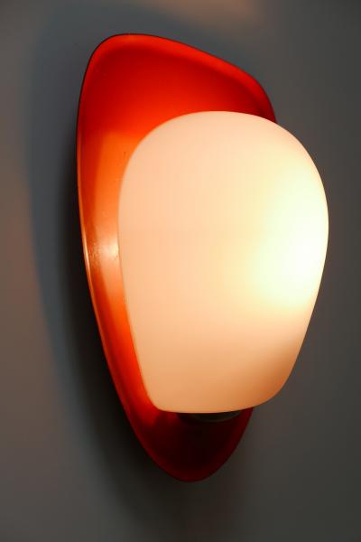 Wilhelm Wagenfeld Mid Century Modern Sconce Shell by Wilhelm Wagenfeld for Peill Putzler 1950s
