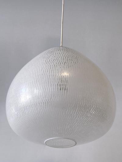 Wilhelm Wagenfeld Rare Elegant Mid Century Modern Pendant Lamp by Peill Putzler Germany 1950s