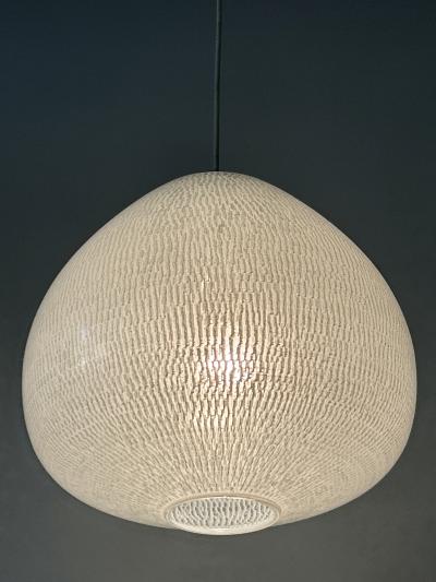 Wilhelm Wagenfeld Rare Elegant Mid Century Modern Pendant Lamp by Peill Putzler Germany 1950s