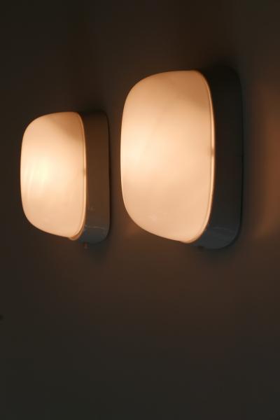 Wilhelm Wagenfeld Set of Two Mid Century Sconces by Wilhelm Wagenfeld for Lindner Germany 1950s
