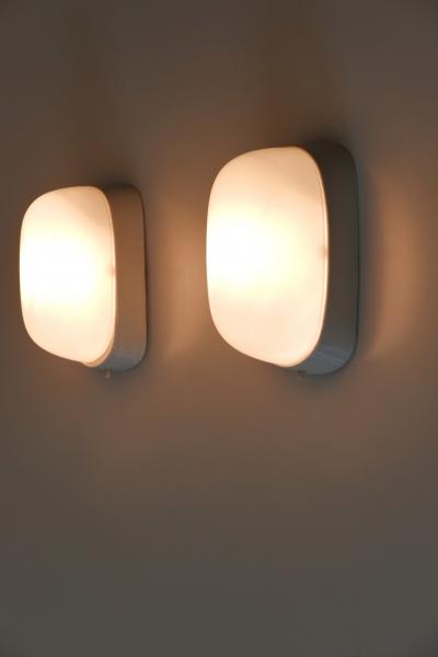 Wilhelm Wagenfeld Set of Two Mid Century Sconces by Wilhelm Wagenfeld for Lindner Germany 1950s