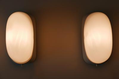 Wilhelm Wagenfeld Set of Two Mid Century Sconces by Wilhelm Wagenfeld for Lindner Germany 1950s