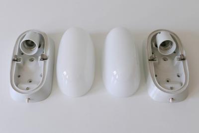 Wilhelm Wagenfeld Set of Two Mid Century Sconces by Wilhelm Wagenfeld for Lindner Germany 1950s