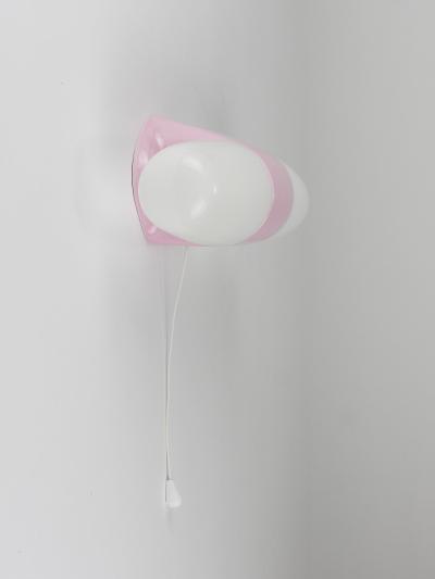 Wilhelm Wagenfeld Wilhelm Wagenfeld Bauhaus Pink Double Sconce Wall Light Linder Germany 1950s