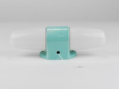 Wilhelm Wagenfeld Wilhelm Wagenfeld Bauhaus Turquoise Double Sconce Wall Light Germany 1950s