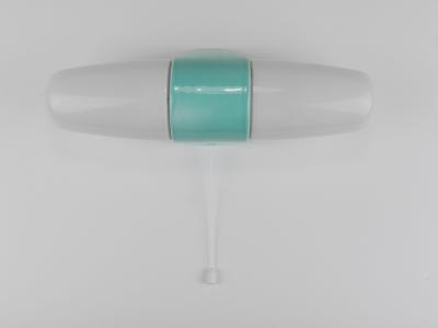 Wilhelm Wagenfeld Wilhelm Wagenfeld Bauhaus Turquoise Double Sconce Wall Light Germany 1950s