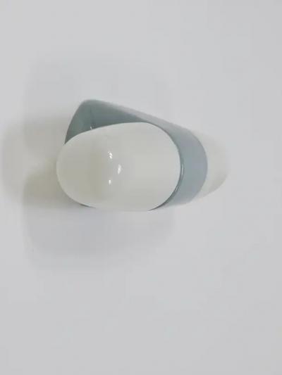 Wilhelm Wagenfeld Wilhelm Wagenfeld Gray Bauhaus Sconce Double Wall Light by Linder Germany 1950