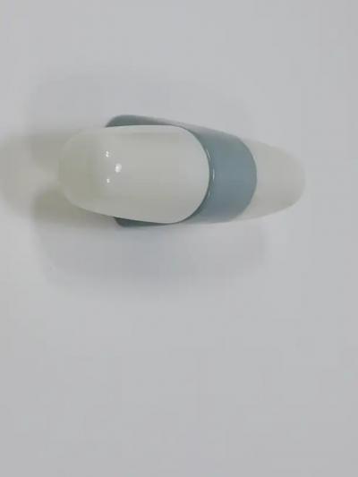 Wilhelm Wagenfeld Wilhelm Wagenfeld Gray Bauhaus Sconce Double Wall Light by Linder Germany 1950