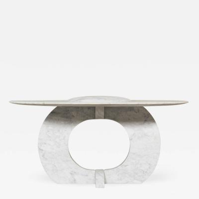 Will West Unique Carrara Marble Coffee Table