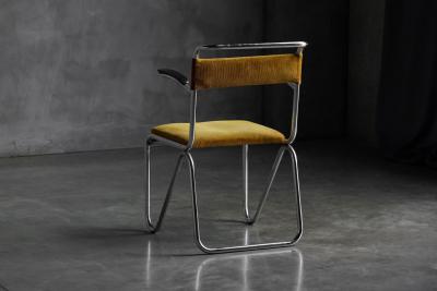 Willem Hendrik Gispen Diagonaalstoel Armchair by W H Gispen Netherlands circa 1930