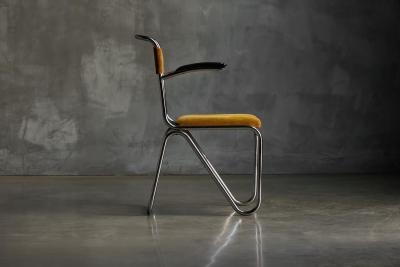 Willem Hendrik Gispen Diagonaalstoel Armchair by W H Gispen Netherlands circa 1930
