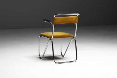 Willem Hendrik Gispen Diagonaalstoel Armchair by W H Gispen Netherlands circa 1930